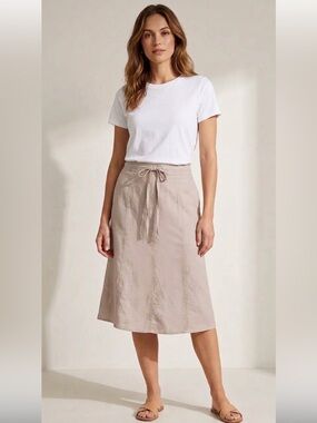 RW&Co. a-line linen skirt